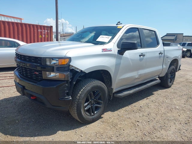 45817948 :رقم المزاد ، 1GCPYCEFXMZ453422 vin ، 2021 Chevrolet Silverado 1500 4wd  Short Bed Custom Trail Boss مزاد بيع