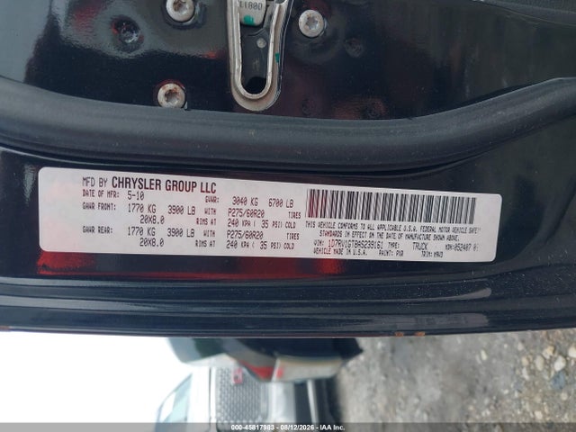 Aukcja sprzedaży 2010 Dodge Ram 1500 Slt/sport/trx, vin: 1D7RV1GT8AS239161, numer aukcji: 45817983
