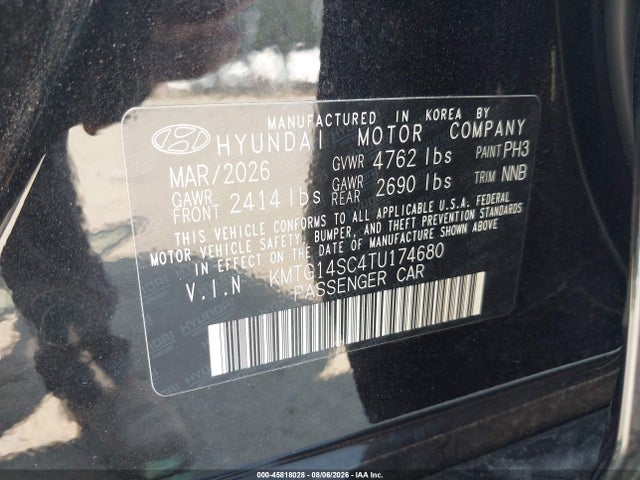 Genesis G70 2.5t Rwd 2026 KMTG14SC4TU174680 Image 9