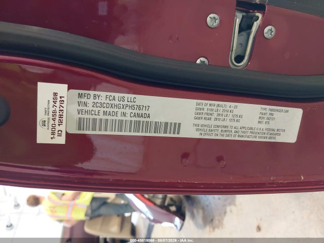 Dodge CHARGER GT 2023 2C3CDXHGXPH576717 Image 9