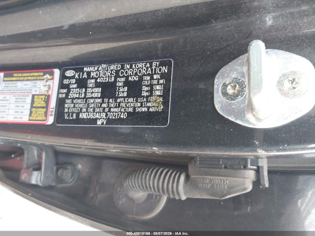 45818166 :رقم المزاد ، KNDJ63AU9L7021740 vin ، 2020 Kia Soul Gt-line مزاد بيع