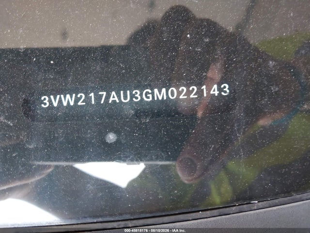 Продаж на аукціоні авто 2016 Volkswagen Golf Tsi Se 4-door, vin: 3VW217AU3GM022143, номер лоту: 45818176