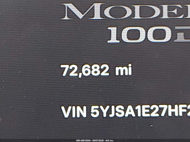 Tesla MODEL S 2017 5YJSA1E27HF204183 Image 14