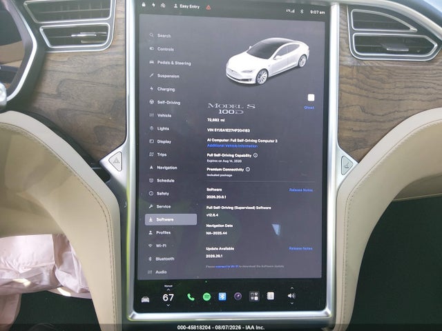 Tesla MODEL S 2017 5YJSA1E27HF204183 Image 7