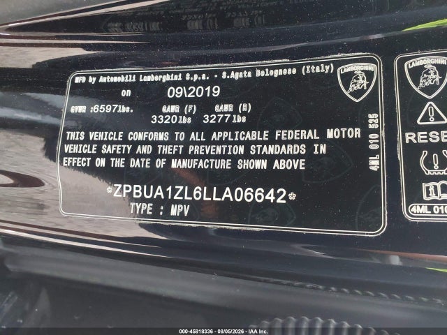 Lamborghini Urus 2020 ZPBUA1ZL6LLA06642 Image 9