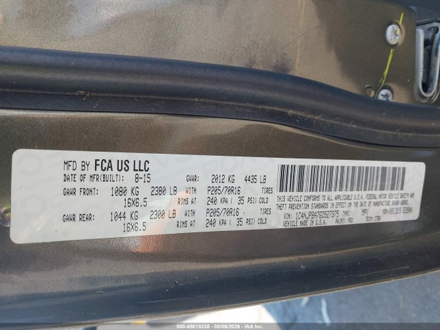 1C4NJPBA7GD527375 Jeep Patriot Sport