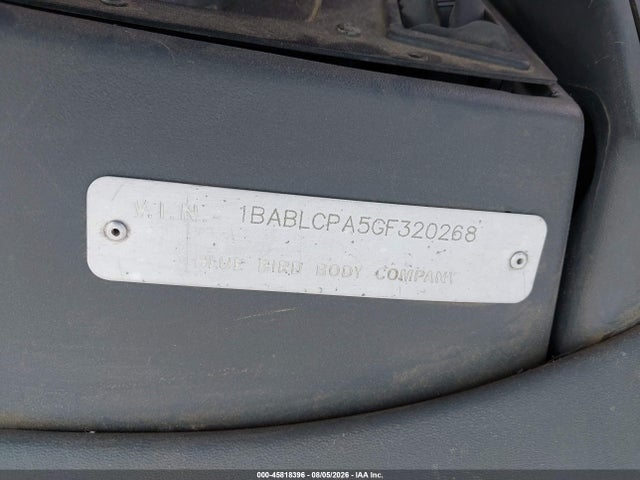 Blue Bird School Bus / Transit Bus 2016 1BABLCPA5GF320268 Image 9