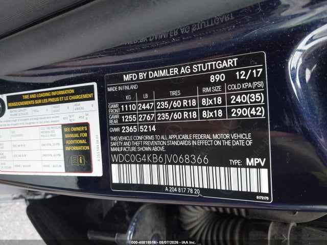 WDC0G4KB6JV068366 Mercedes-Benz Glc 300 4matic