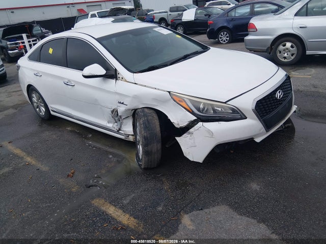 2016 Hyundai Sonata Hybrid Se მანქანა იყიდება აუქციონზე, vin: KMHE24L17GA027031, აუქციონის ნომერი: 45818520