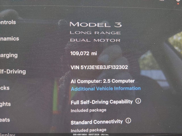 Tesla Model 3 Long Range/performance 2018 5YJ3E1EB3JF132302 Image 15