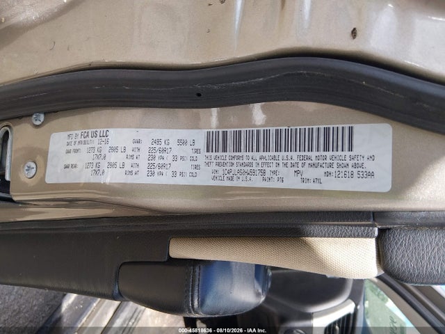 45818636 :رقم المزاد ، 1C4PJLAS0HW591758 vin ، 2017 Jeep Cherokee Sport مزاد بيع