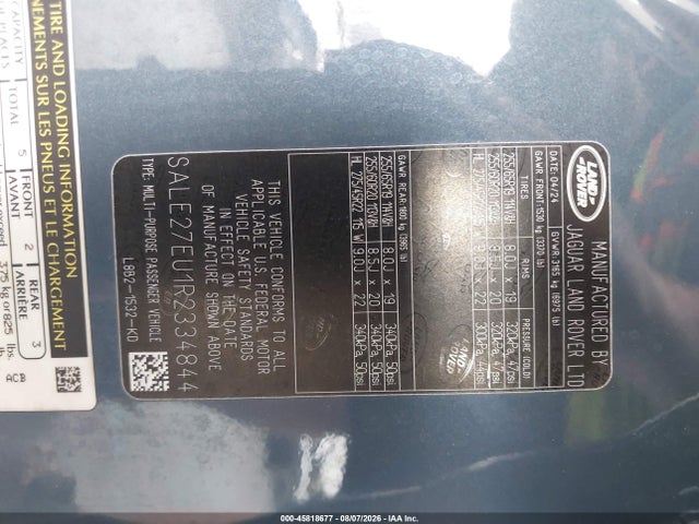 SALE27EU1R2334844 Land Rover Defender 110 P400 X-dynamic Se