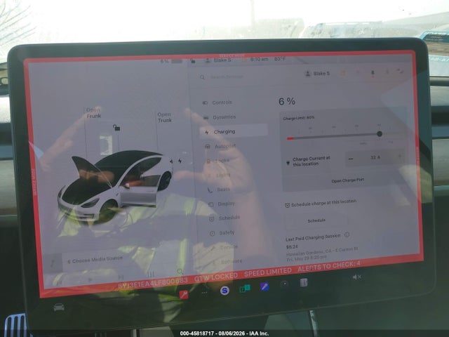 5YJ3E1EA4LF800683 Tesla Model 3 Standard Range Plus Rear-wheel Drive/standard Range Rear-wheel Drive