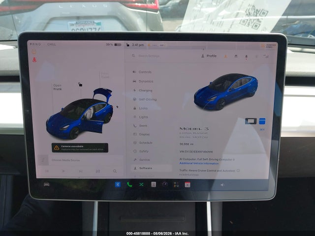 2019 Tesla Model 3 Long Range/performance მანქანა იყიდება აუქციონზე, vin: 5YJ3E1EBXKF450516, აუქციონის ნომერი: 45818888