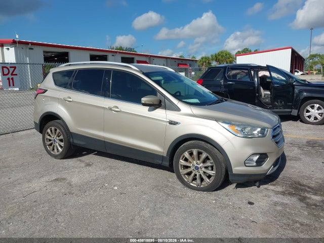 2017 Ford Escape Titanium მანქანა იყიდება აუქციონზე, vin: 1FMCU0JD5HUF02747, აუქციონის ნომერი: 45818895