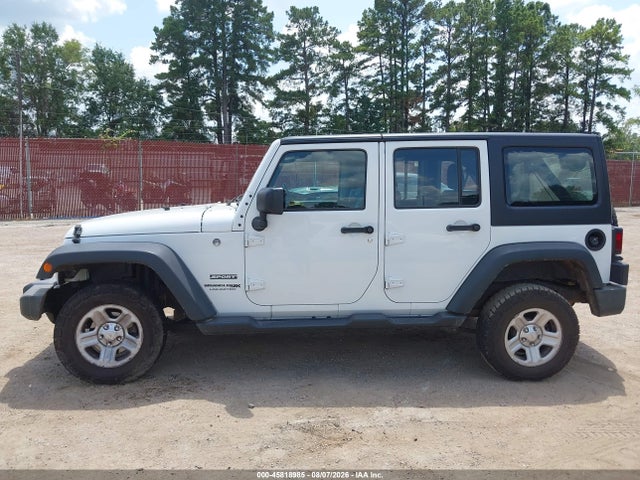 Продажа на аукционе авто 2018 Jeep Wrangler Jk Unlimited Sport Rhd 4x4, vin: 1C4BJWKG7JL838593, номер лота: 45818985