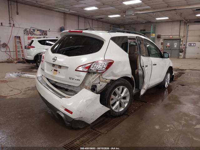 Продажа на аукционе авто 2011 Nissan Murano Sv, vin: JN8AZ1MW7BW156569, номер лота: 45819053