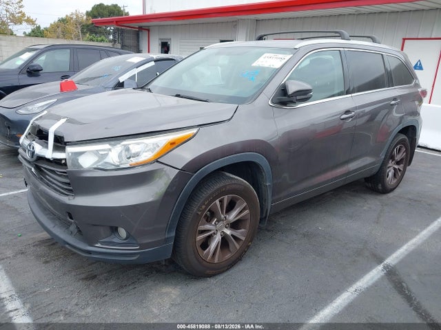 Toyota Highlander Xle V6 2015 5TDJKRFH9FS163719 Image 2