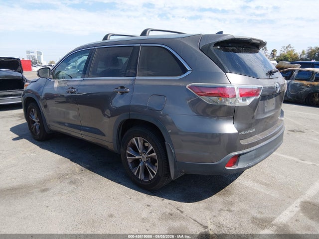 Toyota Highlander Xle V6 2015 5TDJKRFH9FS163719 Image 3