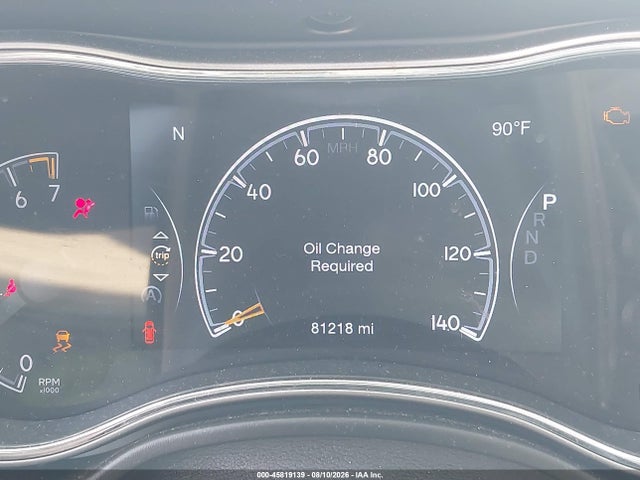 45819139 :رقم المزاد ، 1C4RJEBGXKC662410 vin ، 2019 Jeep Grand Cherokee Limited 4x2 مزاد بيع