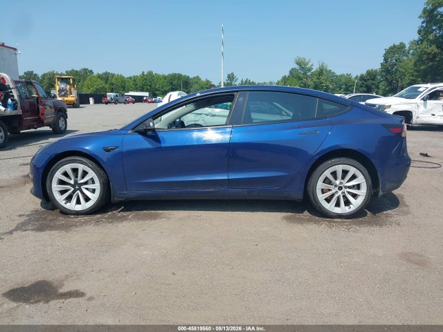 45819560 :رقم المزاد ، 5YJ3E1EA9NF369194 vin ، 2022 Tesla Model 3 Rear-wheel Drive مزاد بيع