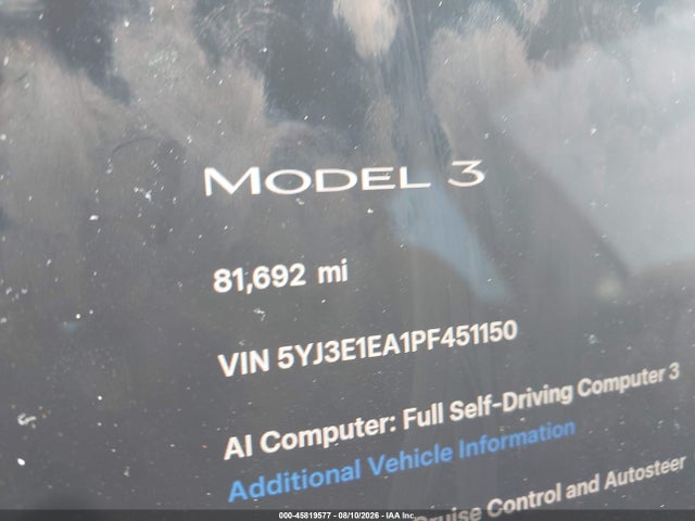 Tesla Model 3 Rear-wheel Drive 2023 5YJ3E1EA1PF451150 Image 14