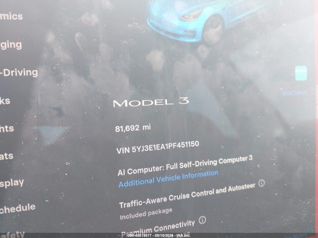 Tesla Model 3 Rear-wheel Drive 2023 5YJ3E1EA1PF451150 Image 7