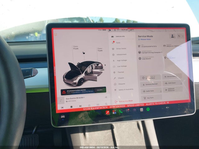 Tesla Model 3 Rear-wheel Drive 2022 5YJ3E1EAXNF147974 Image 19