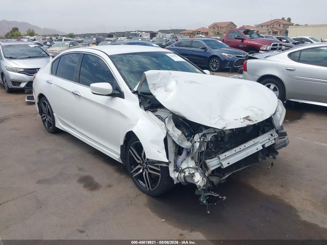 45819921 :رقم المزاد ، 1HGCR2F13HA187675 vin ، 2017 Honda Accord Sport Se مزاد بيع