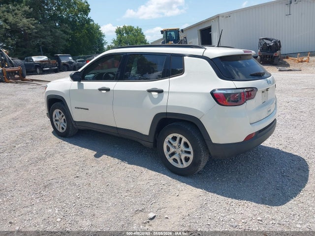 2018 Jeep Compass Sport Fwd მანქანა იყიდება აუქციონზე, vin: 3C4NJCAB4JT405609, აუქციონის ნომერი: 45820165