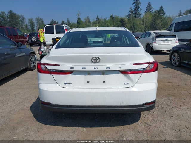 45820230 :رقم المزاد ، 4T1DAACK0SU142051 vin ، 2025 Toyota Camry Le مزاد بيع