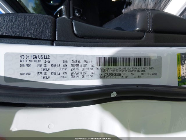 45820312 :رقم المزاد ، 1C4RJEAG8KC615328 vin ، 2019 Jeep Grand Cherokee Laredo E 4x2 مزاد بيع