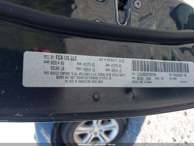 2015 Dodge Charger Se მანქანა იყიდება აუქციონზე, vin: 2C3CDXBG2FH927630, აუქციონის ნომერი: 45820537