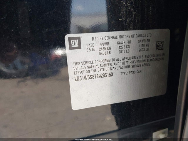 Cadillac Xts Vsport Platinum 2014 2G61W5S87E9285153 Image 9