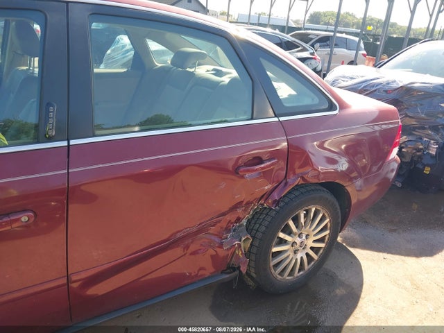 2005 Mercury Montego Premier მანქანა იყიდება აუქციონზე, vin: 1MEFM42105G606150, აუქციონის ნომერი: 45820657