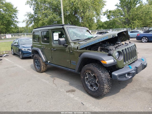 2022 Jeep Wrangler 4xe Unlimited Rubicon 4x4 მანქანა იყიდება აუქციონზე, vin: 1C4JJXR66NW269500, აუქციონის ნომერი: 45820666
