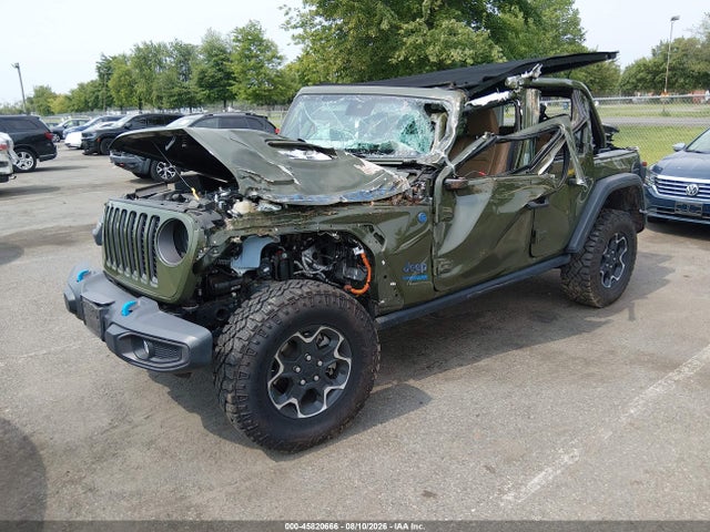 2022 Jeep Wrangler 4xe Unlimited Rubicon 4x4 მანქანა იყიდება აუქციონზე, vin: 1C4JJXR66NW269500, აუქციონის ნომერი: 45820666
