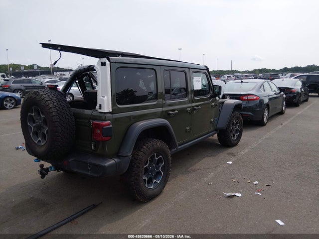 2022 Jeep Wrangler 4xe Unlimited Rubicon 4x4 მანქანა იყიდება აუქციონზე, vin: 1C4JJXR66NW269500, აუქციონის ნომერი: 45820666