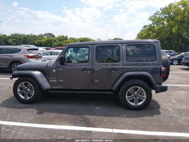 Продажа на аукционе авто 2021 Jeep Wrangler Unlimited Sahara 4x4, vin: 1C4HJXEN5MW697360, номер лота: 45820721