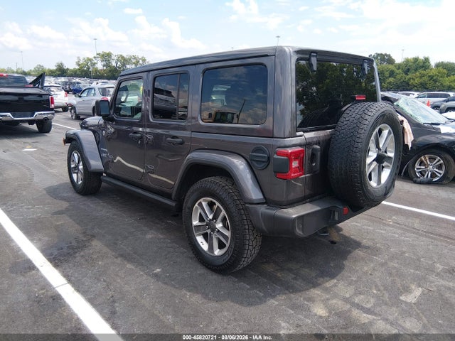 Продажа на аукционе авто 2021 Jeep Wrangler Unlimited Sahara 4x4, vin: 1C4HJXEN5MW697360, номер лота: 45820721