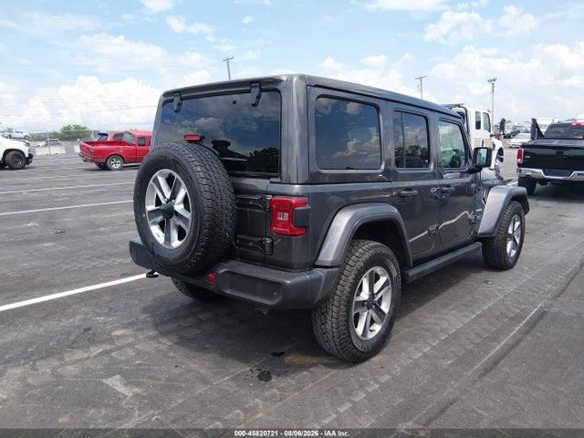 Продажа на аукционе авто 2021 Jeep Wrangler Unlimited Sahara 4x4, vin: 1C4HJXEN5MW697360, номер лота: 45820721