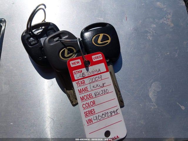 45820816 :رقم المزاد ، JTJHA31U940012895 vin ، 2004 Lexus Rx 330 مزاد بيع