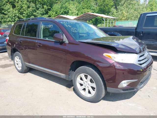 2012 Toyota Highlander Se მანქანა იყიდება აუქციონზე, vin: 5TDBK3EH7CS124920, აუქციონის ნომერი: 45820843