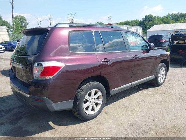 2012 Toyota Highlander Se მანქანა იყიდება აუქციონზე, vin: 5TDBK3EH7CS124920, აუქციონის ნომერი: 45820843