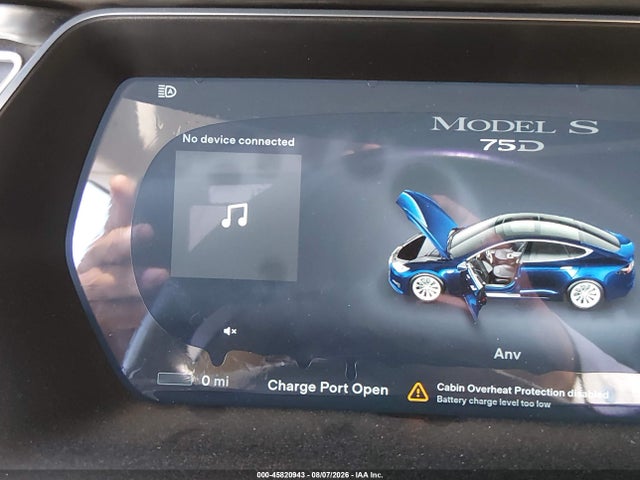 45820943 :رقم المزاد ، 5YJSA1E24HF187813 vin ، 2017 Tesla Model S 100d/60d/75d/90d/p100d مزاد بيع