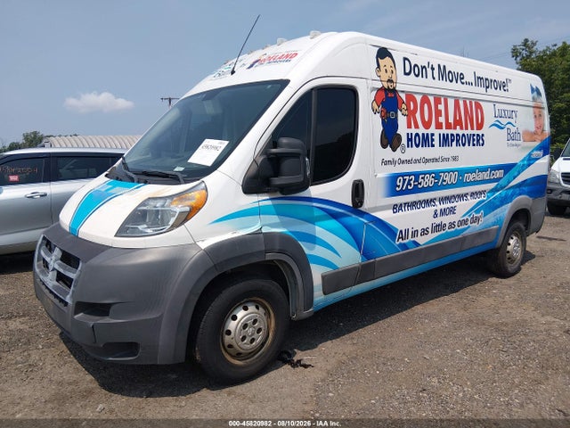 Aukcja sprzedaży 2017 Ram Promaster 2500 High Roof 159 Wb, vin: 3C6TRVDG1HE522279, numer aukcji: 45820982