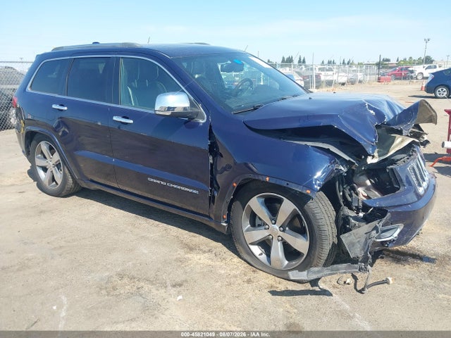 45821049 :رقم المزاد ، 1C4RJFCT8EC275957 vin ، 2014 Jeep Grand Cherokee Overland مزاد بيع