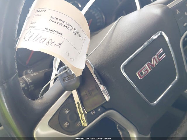 Продажа на аукционе авто 2018 Gmc Sierra 1500 Slt, vin: 3GTP1NEC7JG402185, номер лота: 45821118