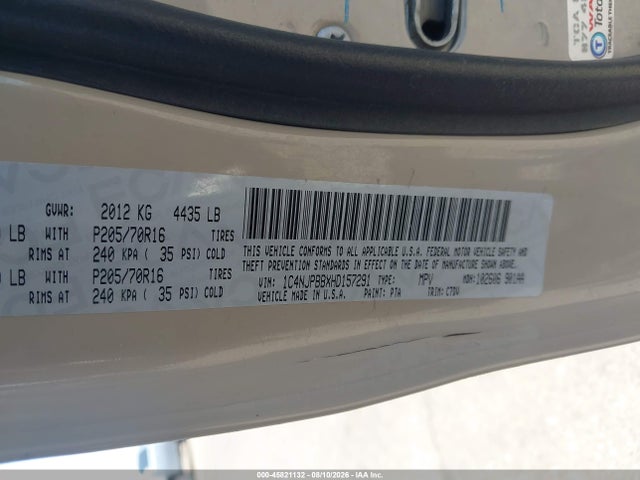 Продаж на аукціоні авто 2017 Jeep Patriot Sport, vin: 1C4NJPBBXHD157291, номер лоту: 45821132