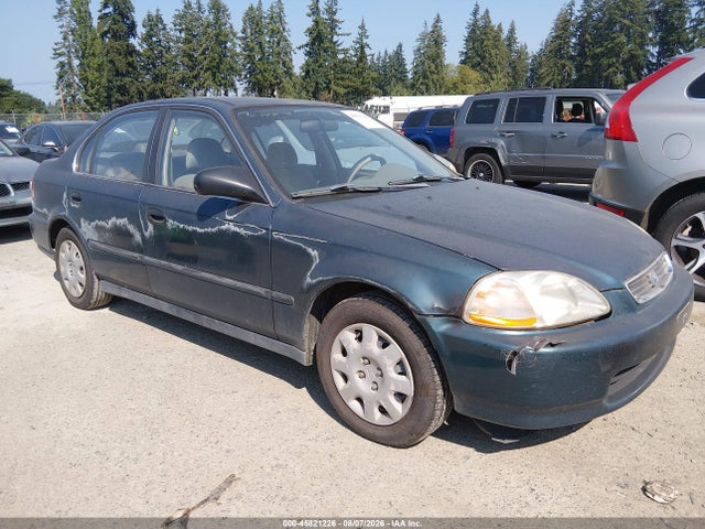 1998 Honda Civic Lx მანქანა იყიდება აუქციონზე, vin: 2HGEJ6670WH571827, აუქციონის ნომერი: 45821226